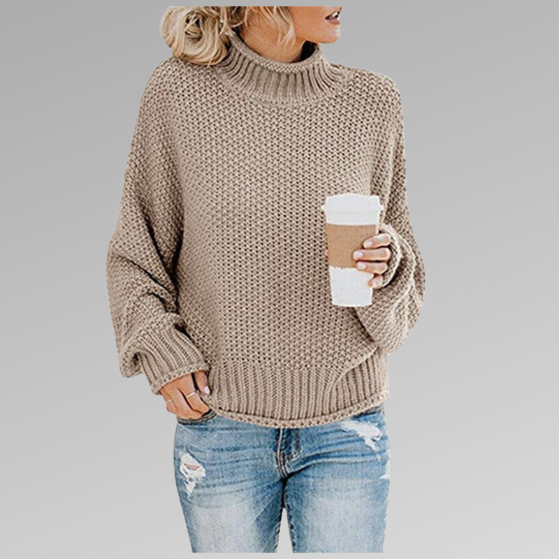 GAIL | HIGH NECK KNITTED SWEATER