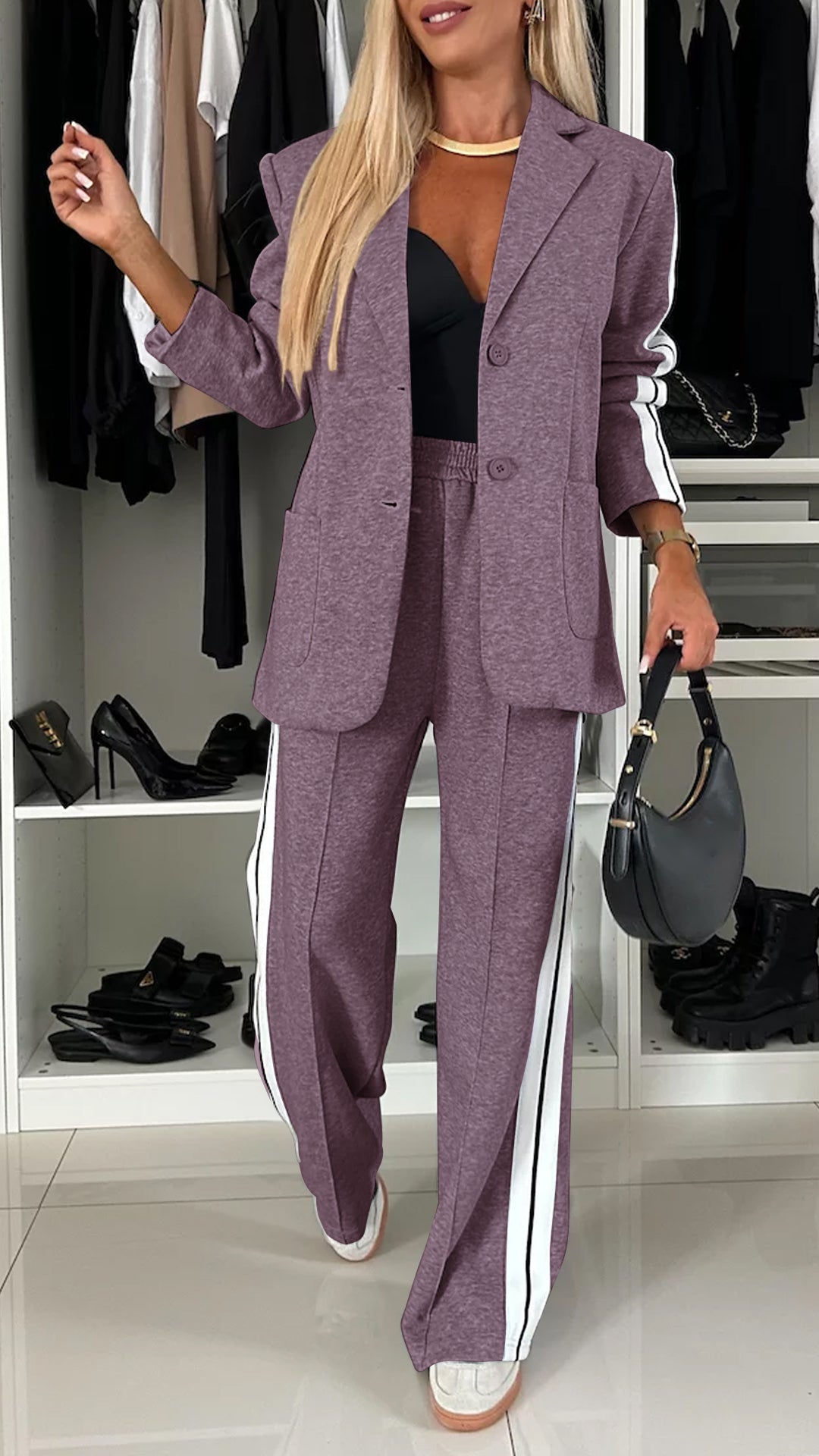 Aimee | Lapel Long Sleeve Casual Suit