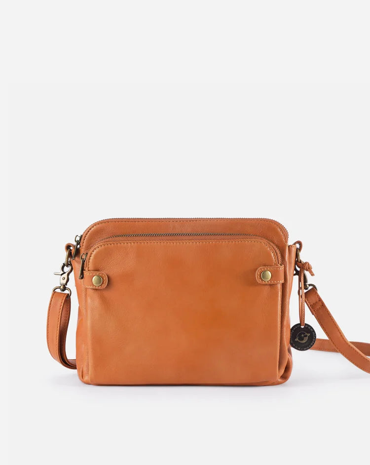 3-Layer Leather® - Leren crossbody schoudertas