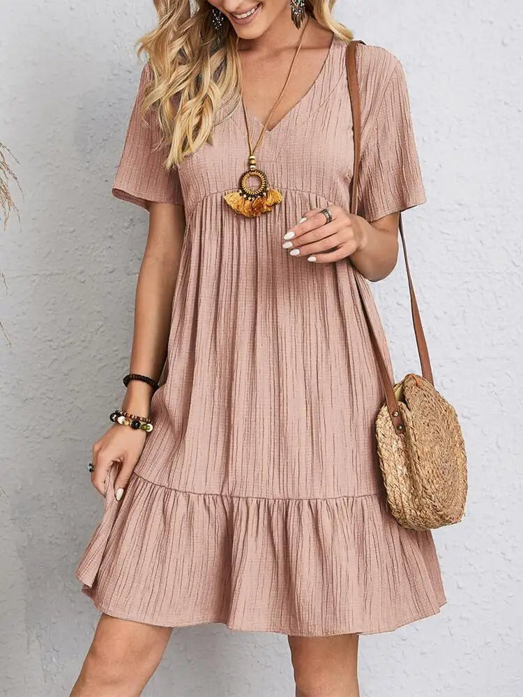 VIVIENNE | SUMMER DRESS WITH V-NECK