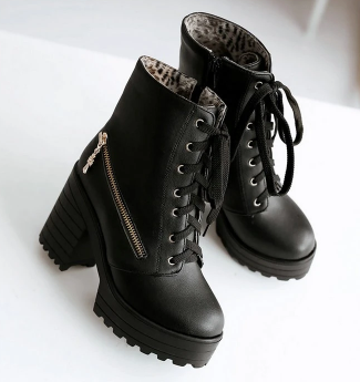 Platform high top Martin boots