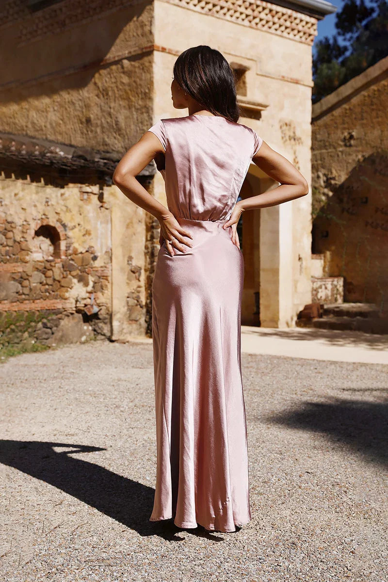 Selma Maxi Dress - Dusty Pink