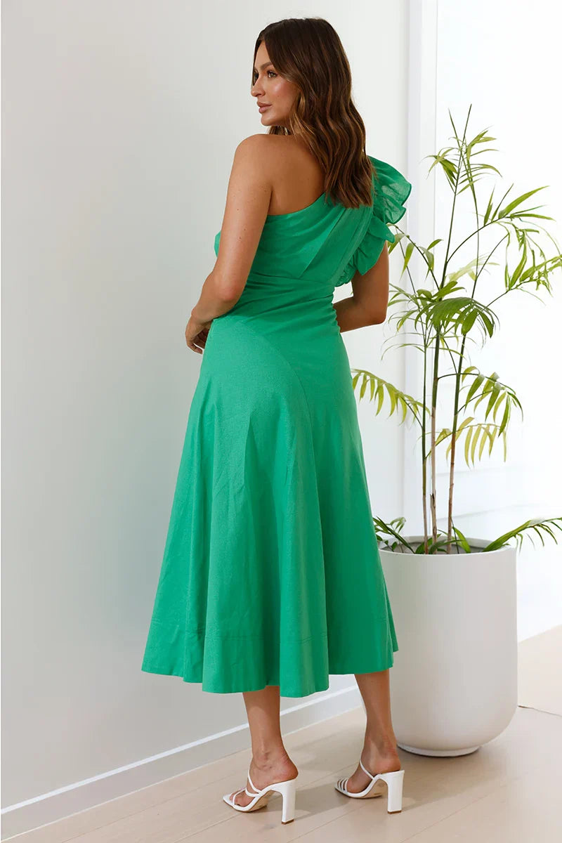 Stassie Midi Dress - Green