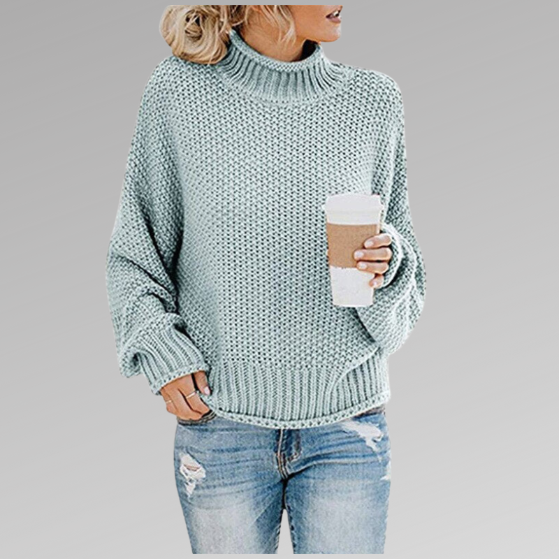 GAIL | HIGH NECK KNITTED SWEATER