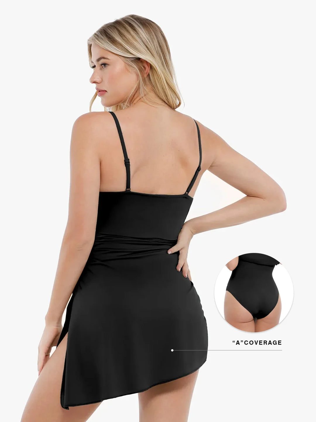 Shapewear Ruched Convertible One-Piece Swimsuit