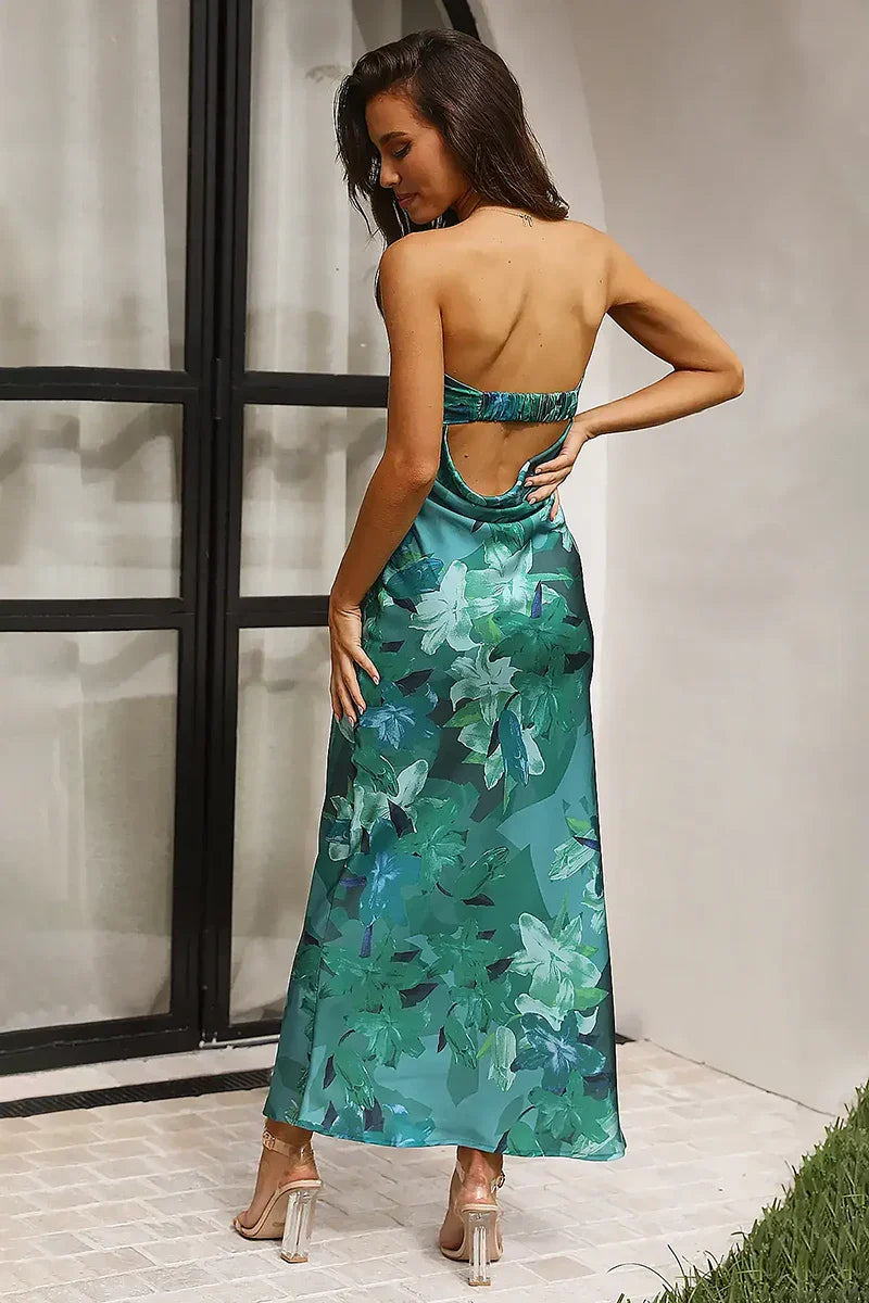 Miya Maxi Dress - Green Print