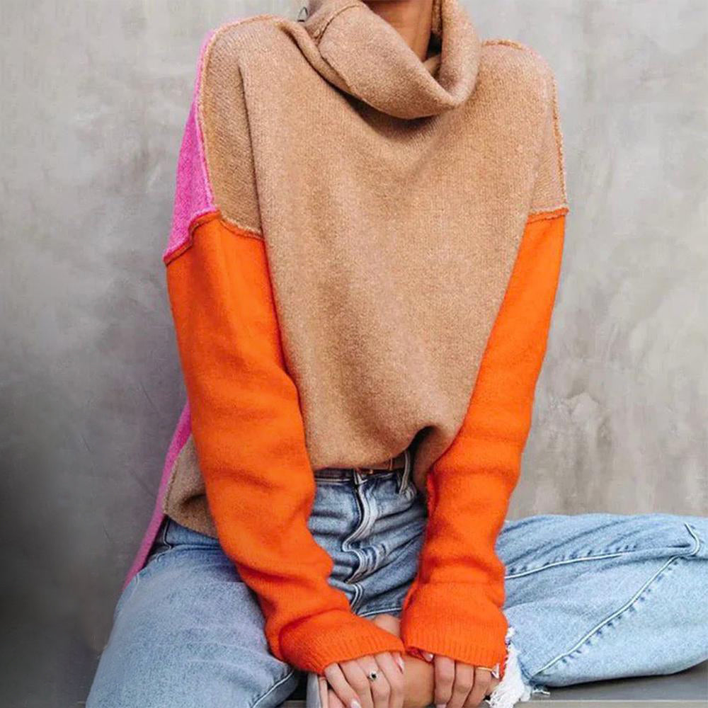 HerbstTrend® - Atemberaubender Color Block Pullover