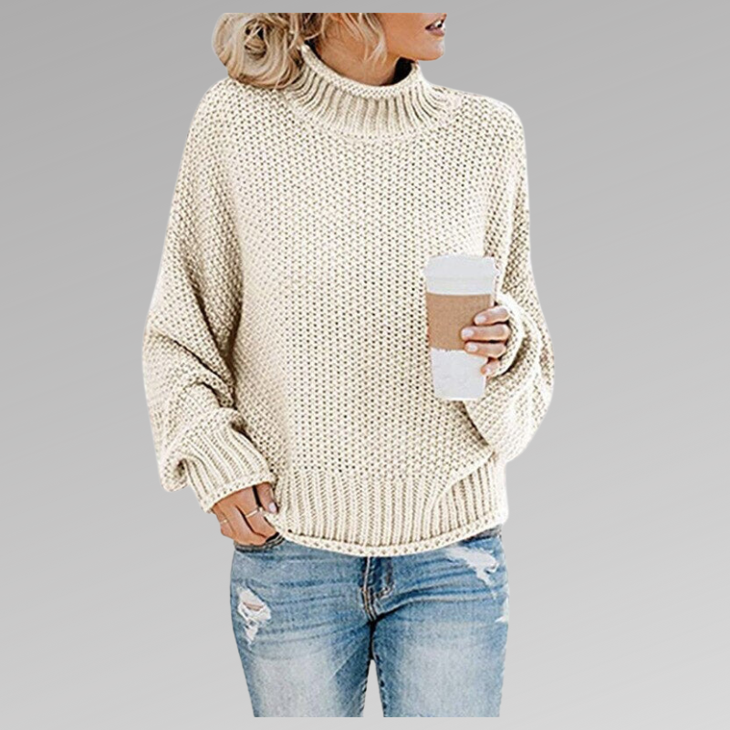 GAIL | HIGH NECK KNITTED SWEATER