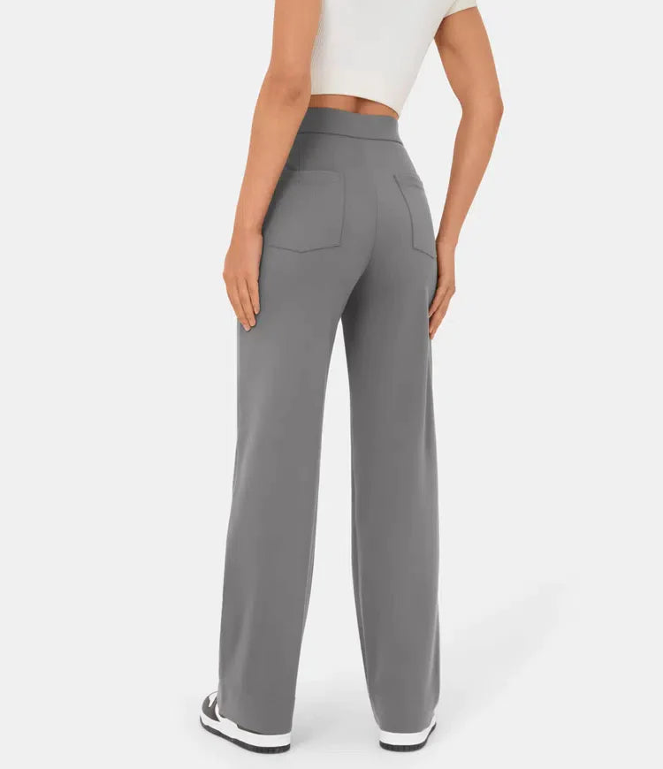 Aubrey™ | Elastic trousers with high waist