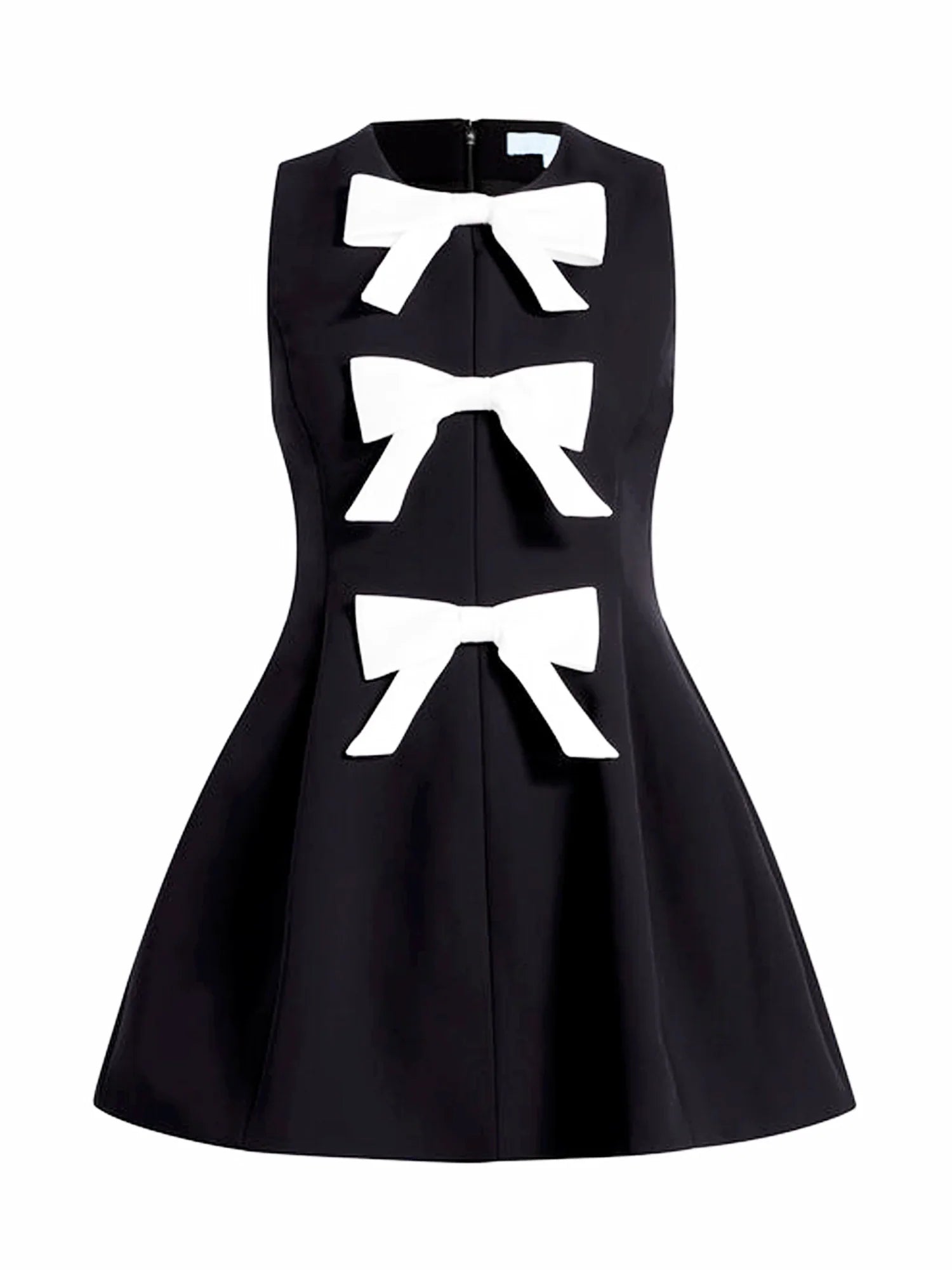 Silk Bow Charm Mini Dress