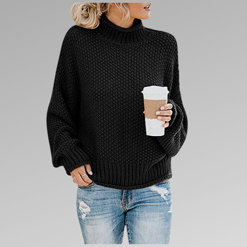 GAIL | HIGH NECK KNITTED SWEATER