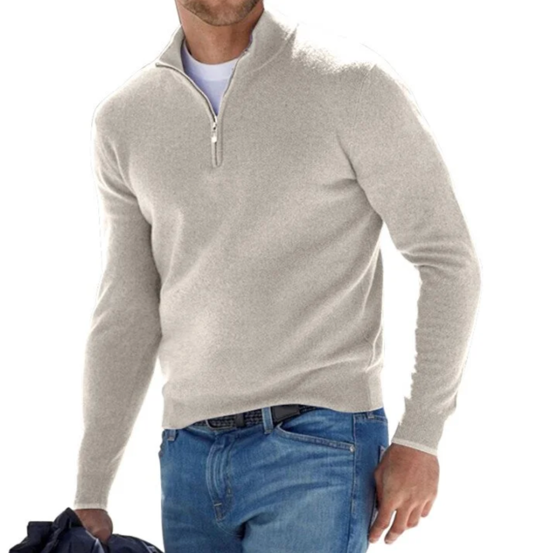 JOSHUA | STYLISH HALF-ZIP SWEATER