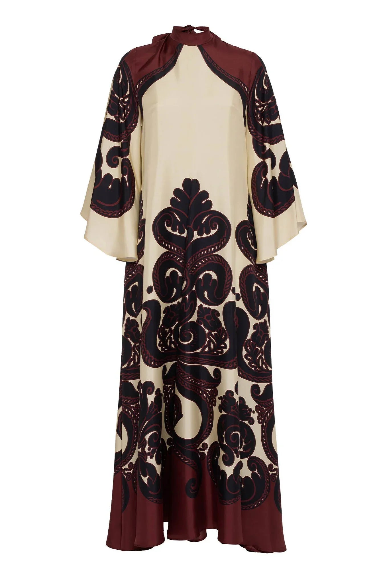 Grenadilla Print Satin Dress