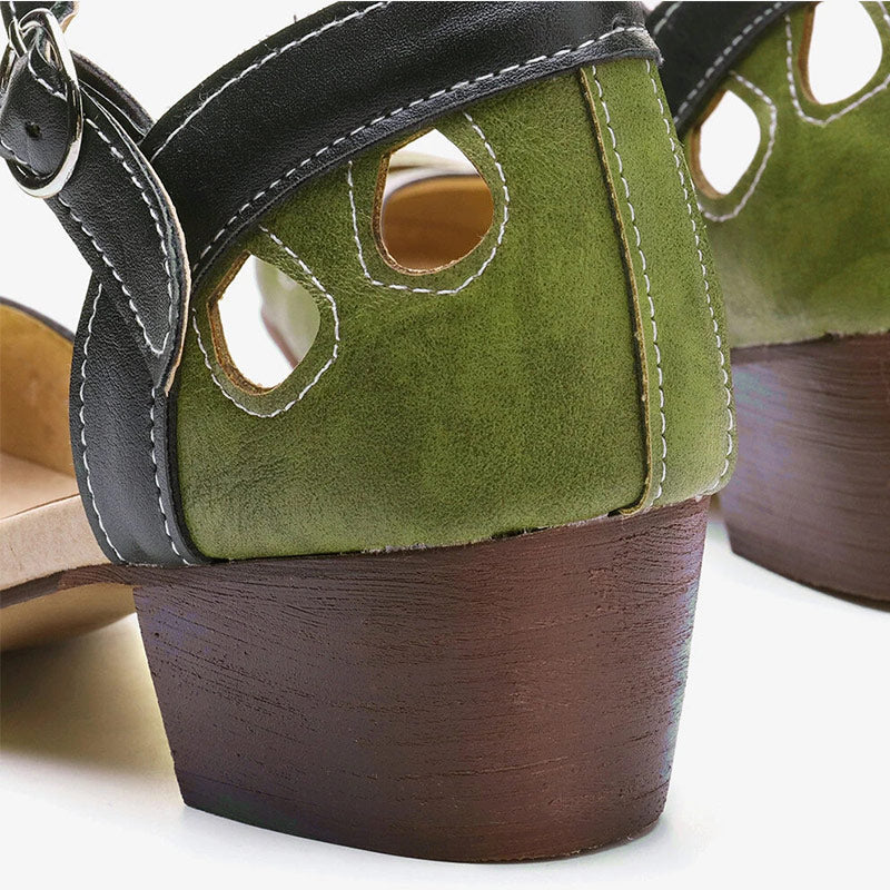 Darcey - sandals with hollow buckle straps