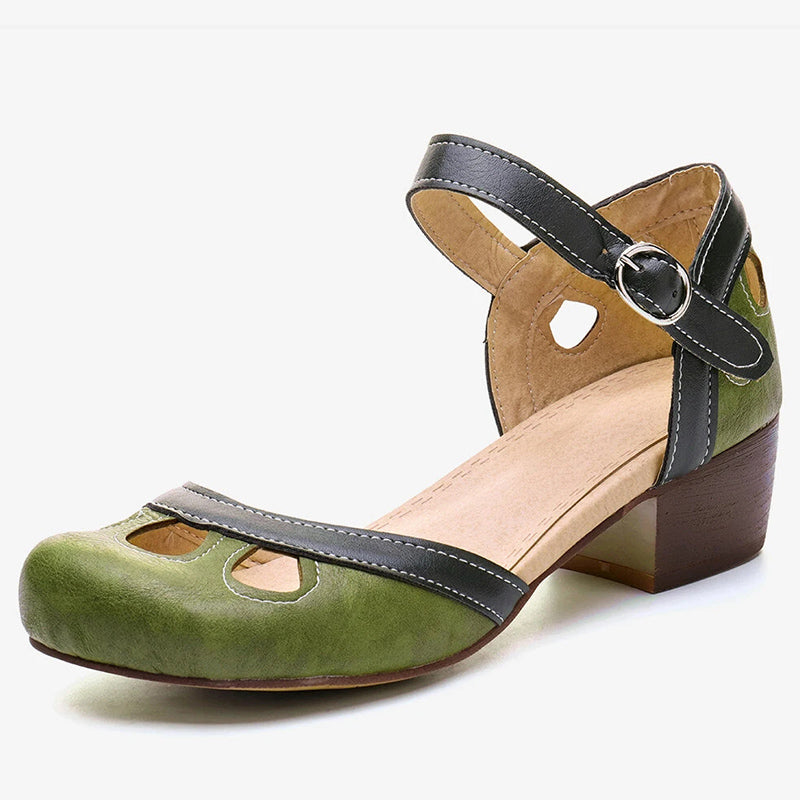 Darcey - sandals with hollow buckle straps