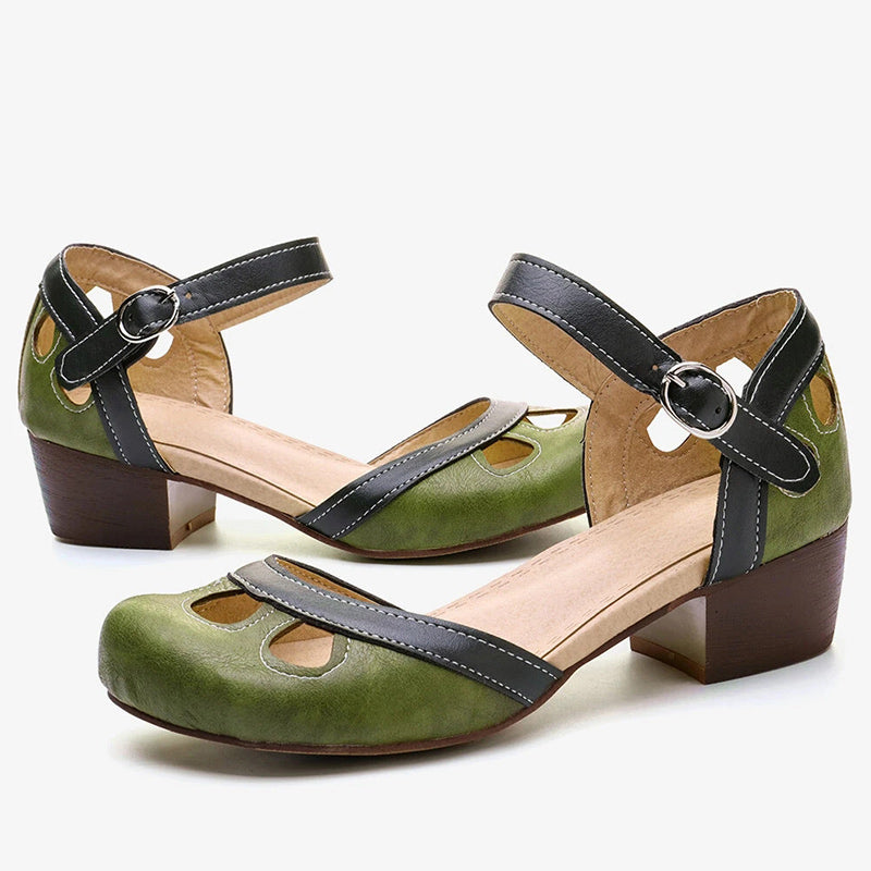 Darcey - sandals with hollow buckle straps