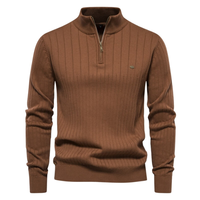 RICCI | CASUAL HALF-ZIP SWEATER