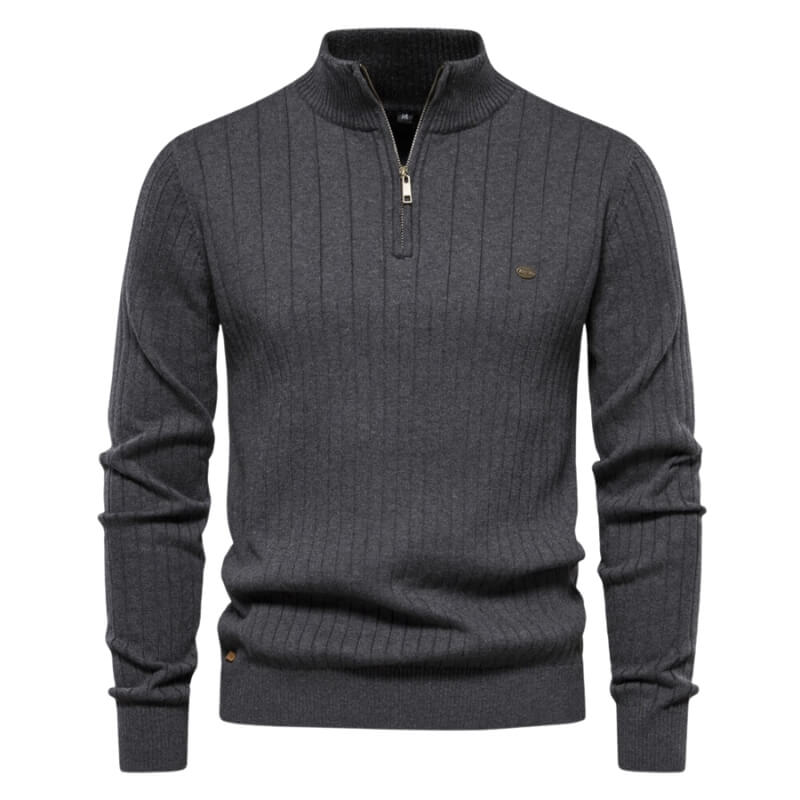 RICCI | CASUAL HALF-ZIP SWEATER