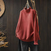 Mock Neck Sweater Women Loose Plus Size