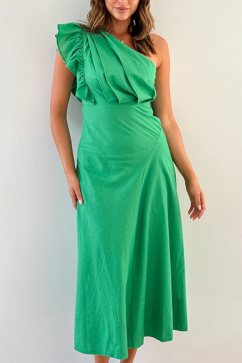 Stassie Midi Dress - Green