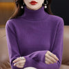 High-Collared Cashmere Sweater Wool Knit Women's Turtle Neck Pullover High-Quality Sweater Women's Winter Warm Jumper S-XXL