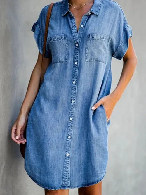 Denim Shirt Dress