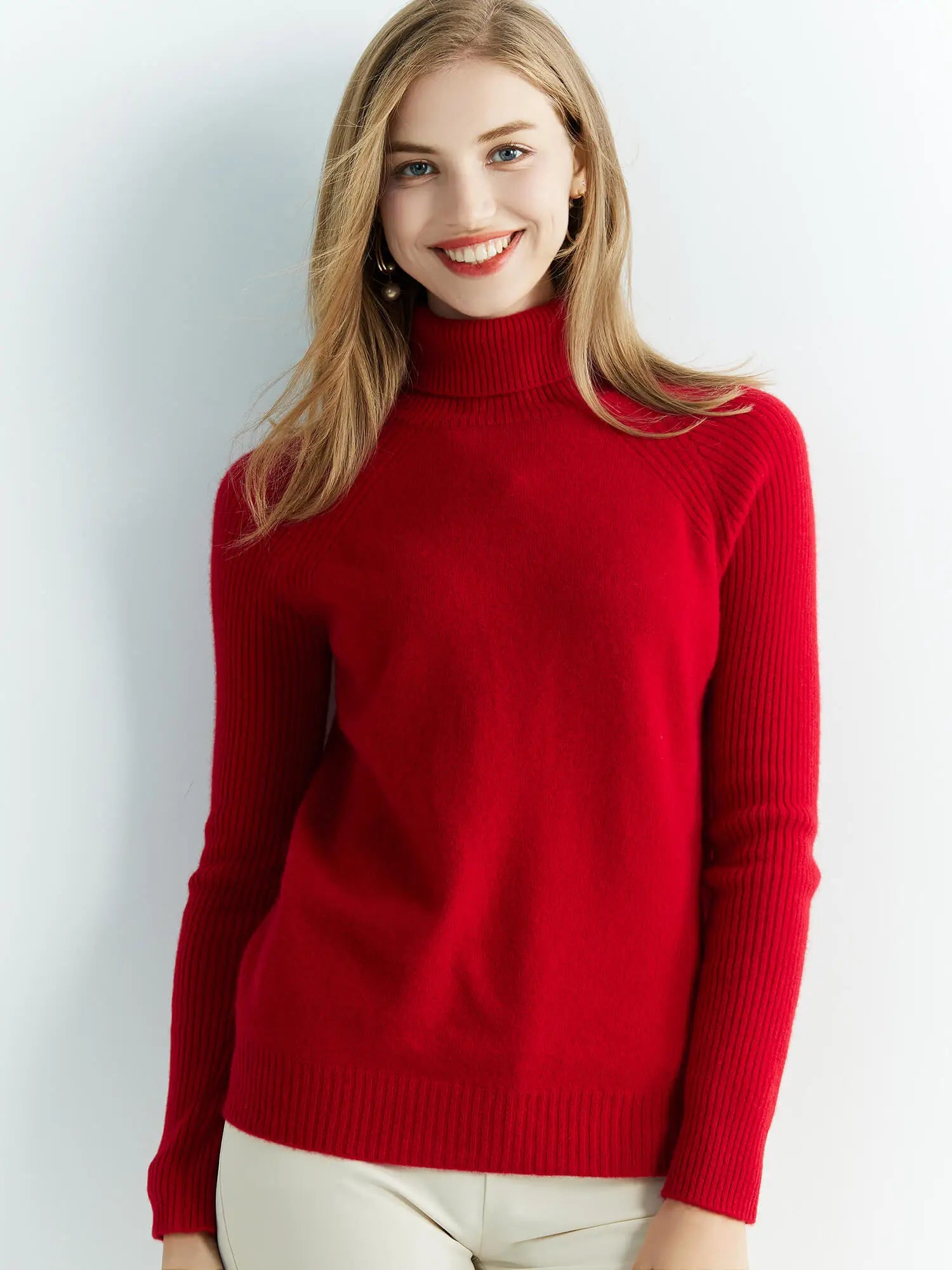 Cashmere Sweater Women's Knitted Sweaters 100% Merino Wool Turtleneck Long Sleeve Pullover Autumn Winter Clothes Vintage Jumpers