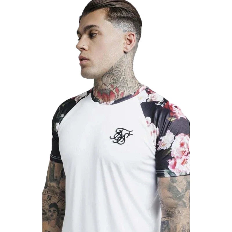 Sik SIlk T Shirt Men Summer Brand Male T-shirts 2023 Homme Silk Silk Tshirt Casual Fashion Siksilk Man Clothing