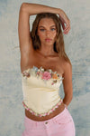 Anita Beaded Florets Bustier