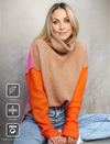 HerbstTrend® - Atemberaubender Color Block Pullover