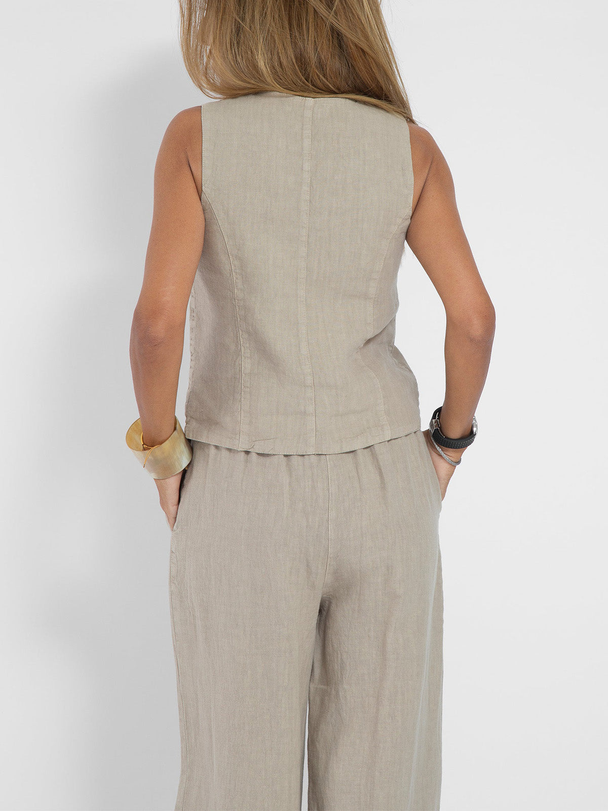 The Cotton Comfort Vest & Pants Leisure Suit