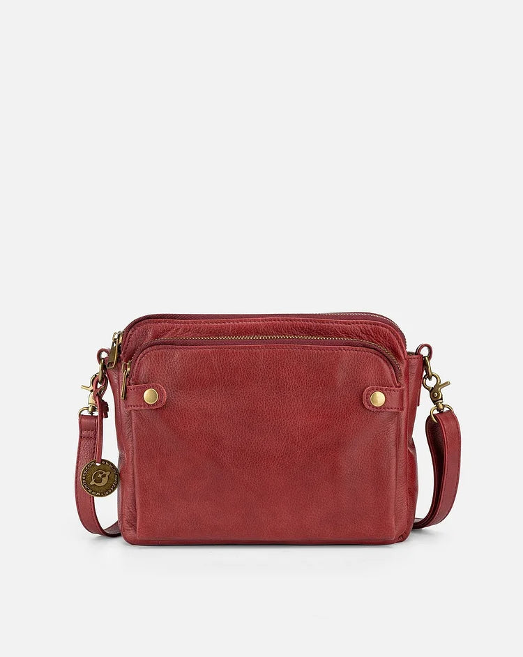 3-Layer Leather® - Leren crossbody schoudertas