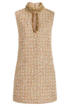 Gill Tweed Embellished Mini Tweed Dress