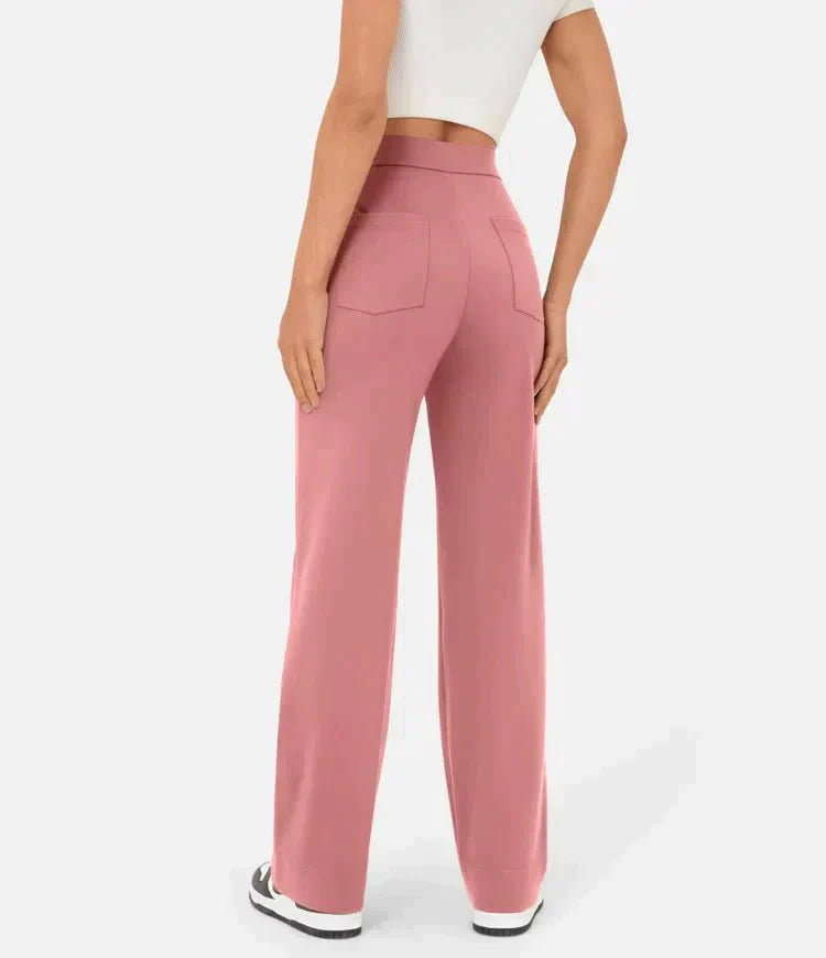 Aubrey™ | Elastic trousers with high waist