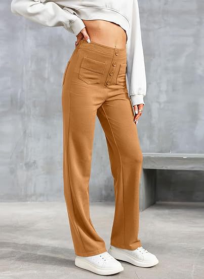 Aubrey™ | Elastic trousers with high waist