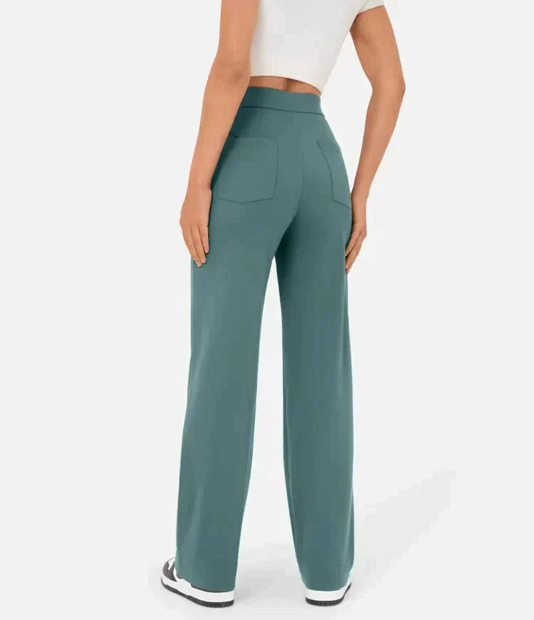 Aubrey™ | Elastic trousers with high waist