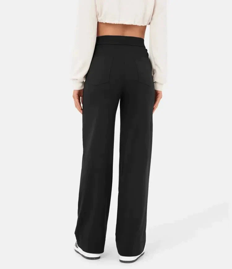 Aubrey™ | Elastic trousers with high waist