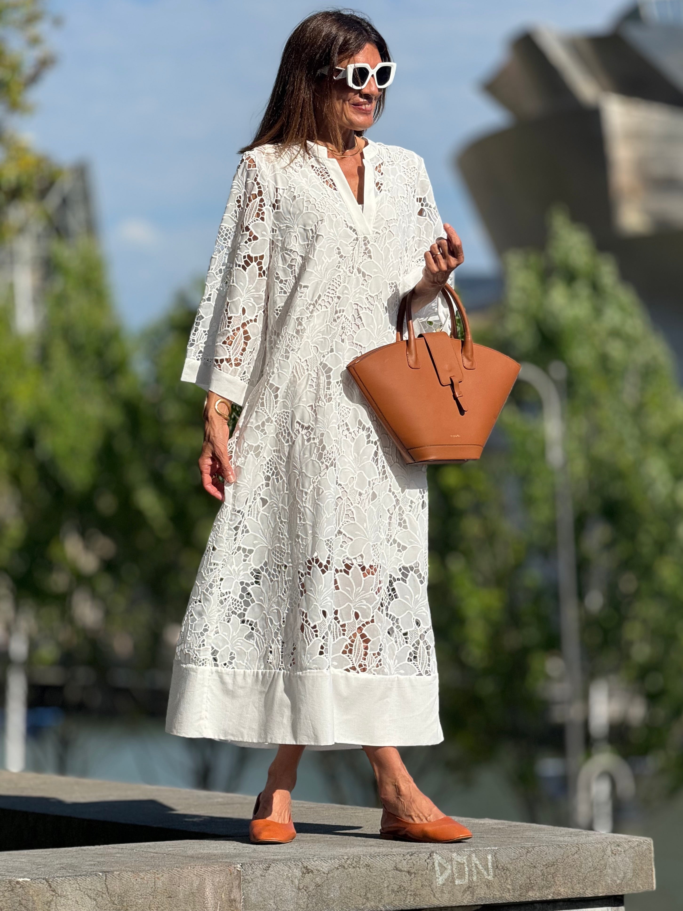 Mia Lace Midi Dress