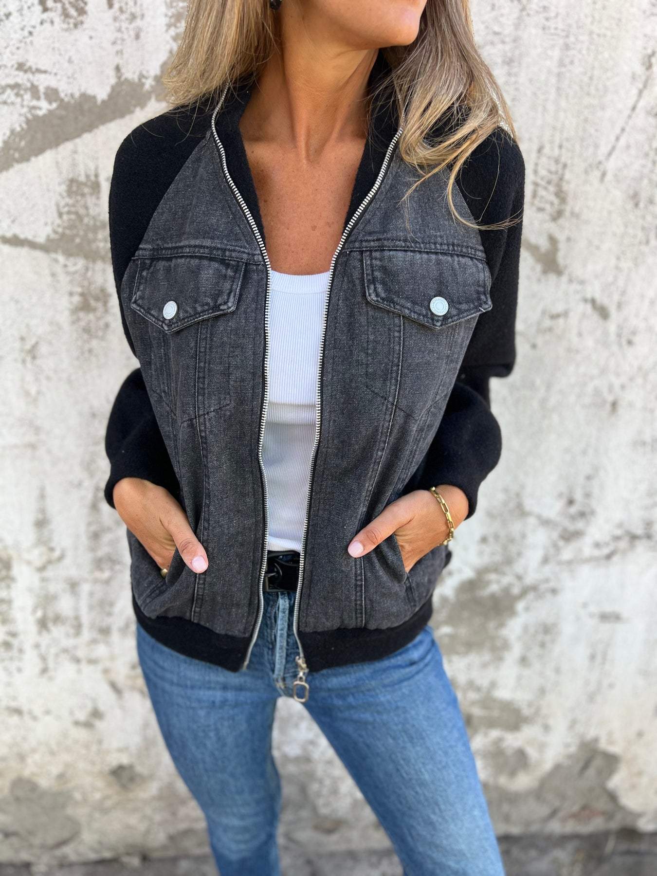 IRIS™ | Modern Denim Luxe Jacket