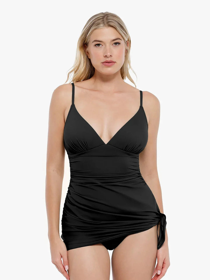 Shapewear Ruched Convertible One-Piece Swimsuit