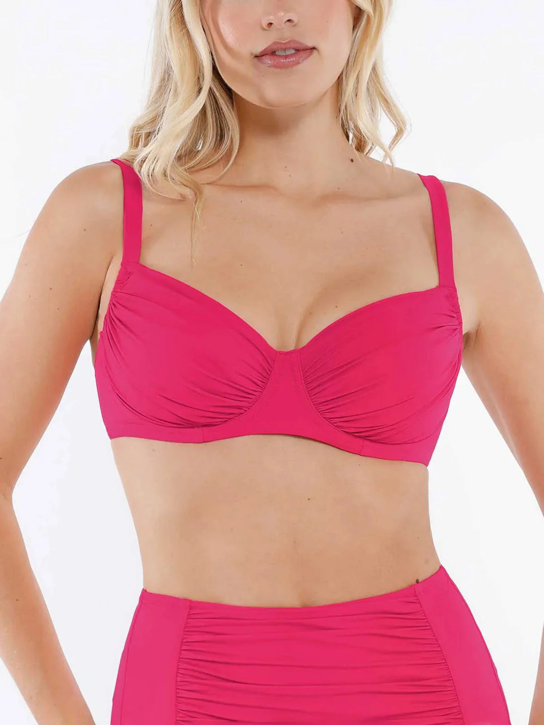 Shapewear Ruched Underwire Bikini Top