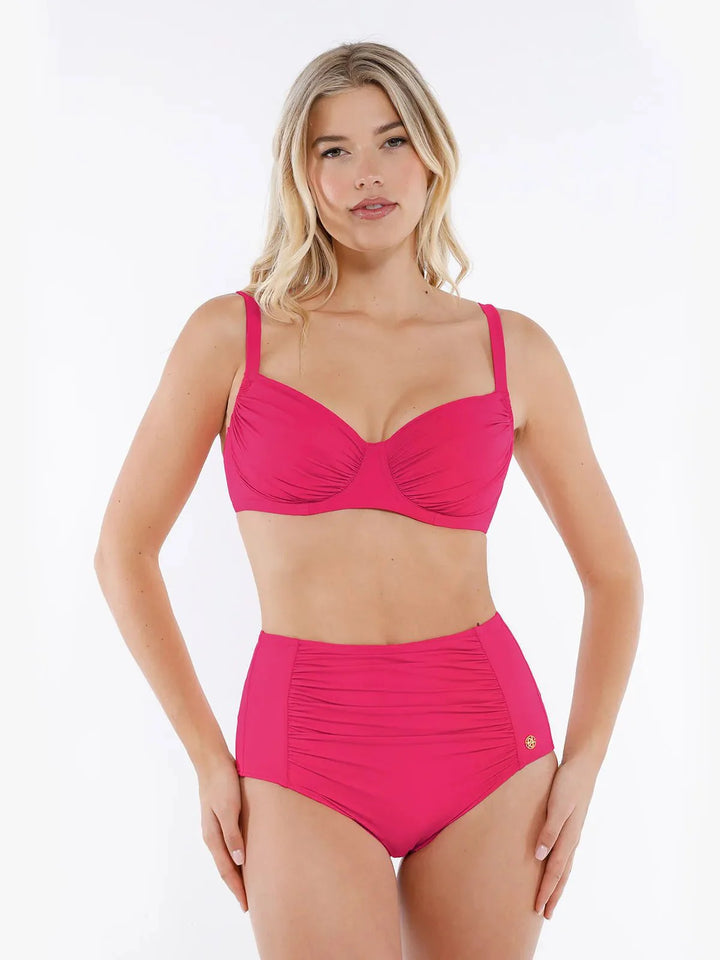 Shapewear Ruched Underwire Bikini Top