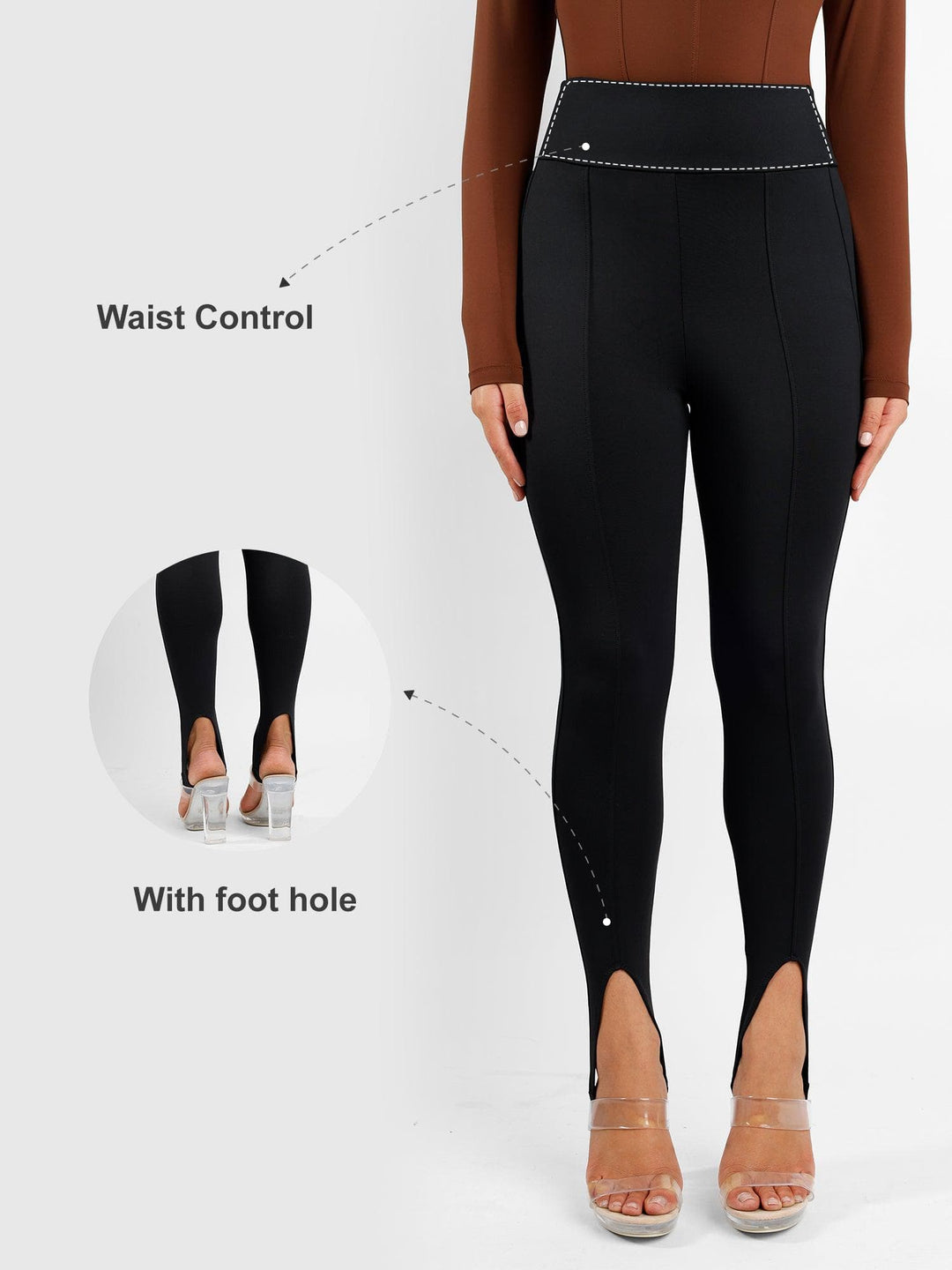 Shapewear In-Control High Rise Workout Stirrup Leggings