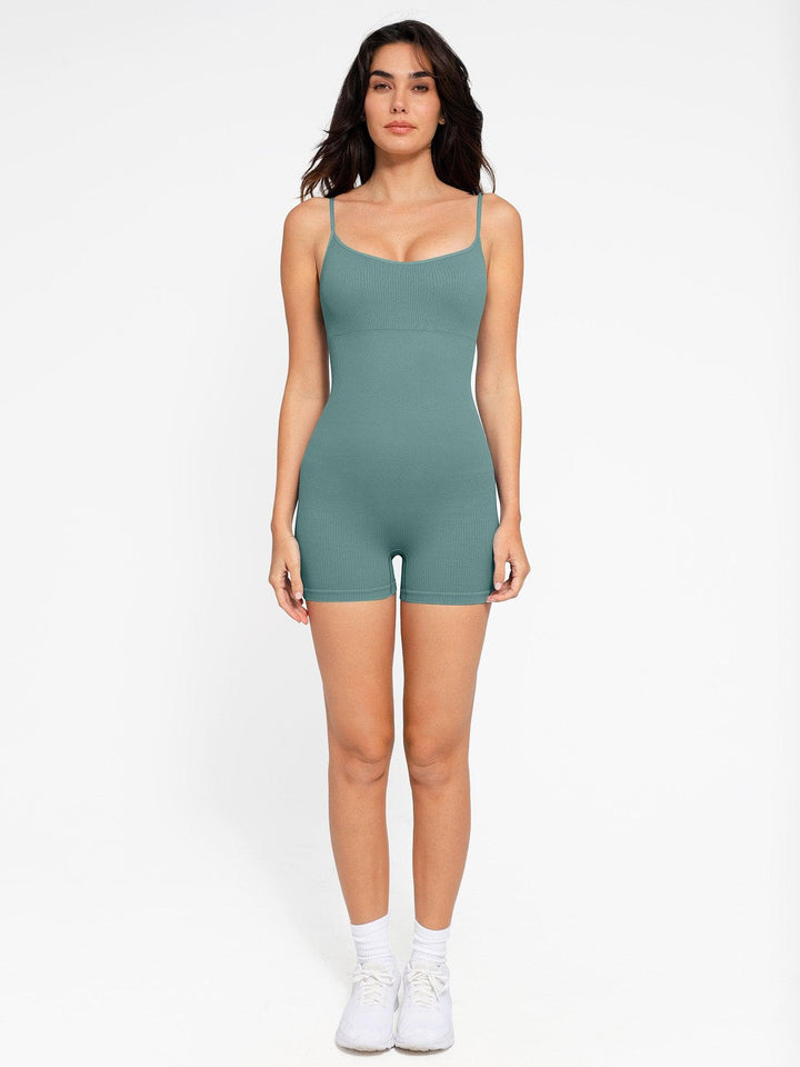 Shapewear Seamless Rib Strappy Romper