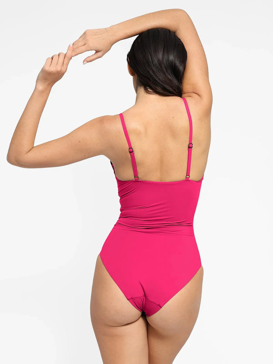 Shapewear Ruched Cross-Front Sculpting One-Piece Swimsuit