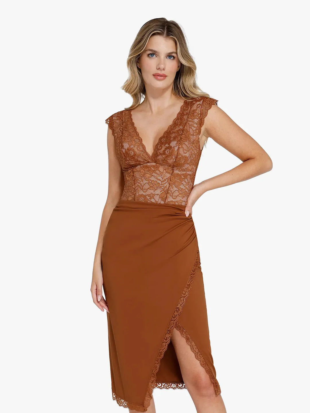 Shapewear Sculpting Lace Bodysuit or Midi Skirt or Shrug