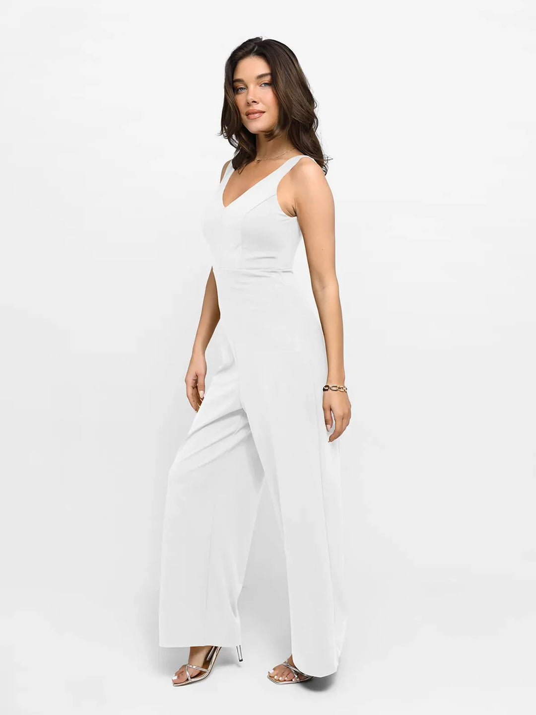 Shapewear Slimming Wide-Leg Jumpsuit