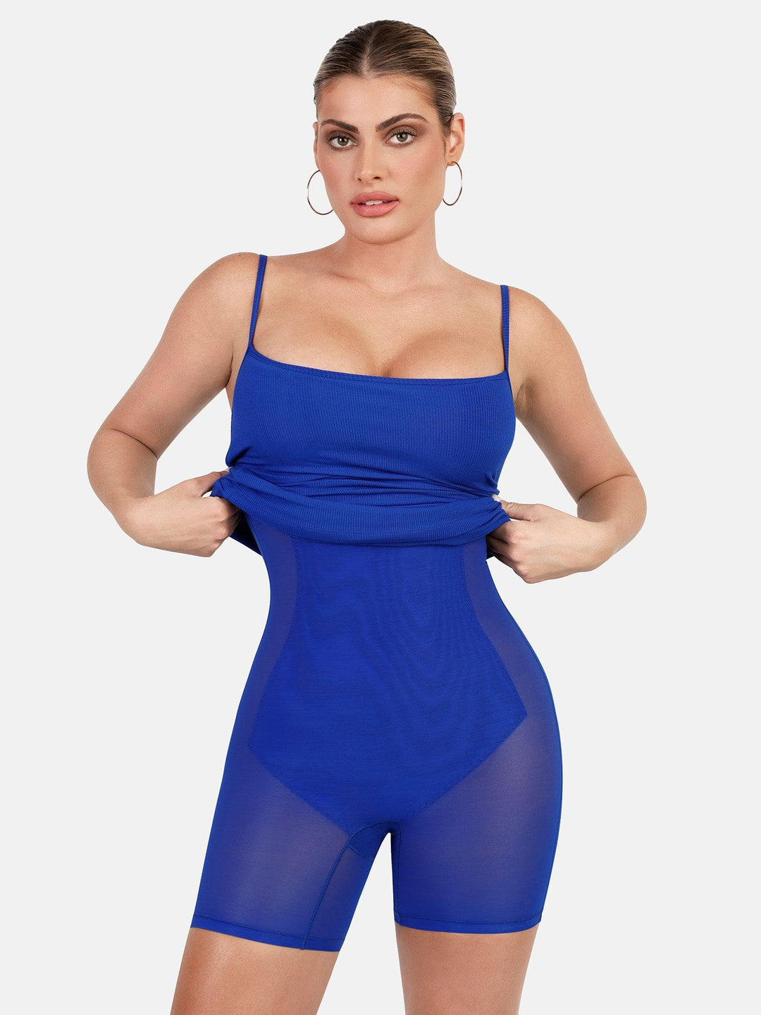 Shapewear Solid Modal Butt Lift Mini Slip Dress