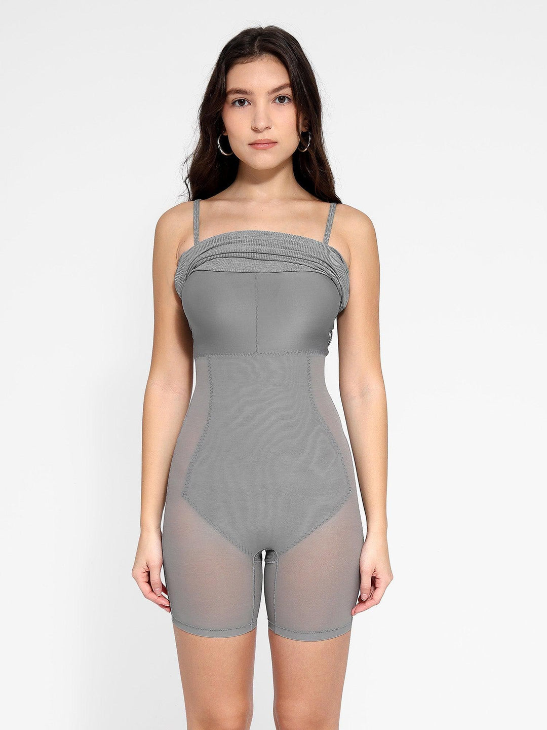 Shapewear Solid Modal Butt Lift Mini Slip Dress