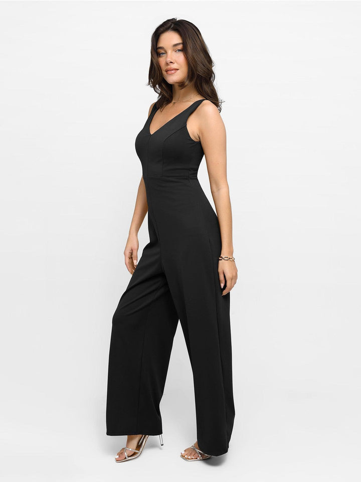 Shapewear Slimming Wide-Leg Jumpsuit